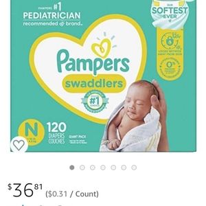 Pampers Newborn 120 count Diapers